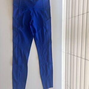 Lululemon Athletica Royal Blue Leggings, 25 inch, size 4